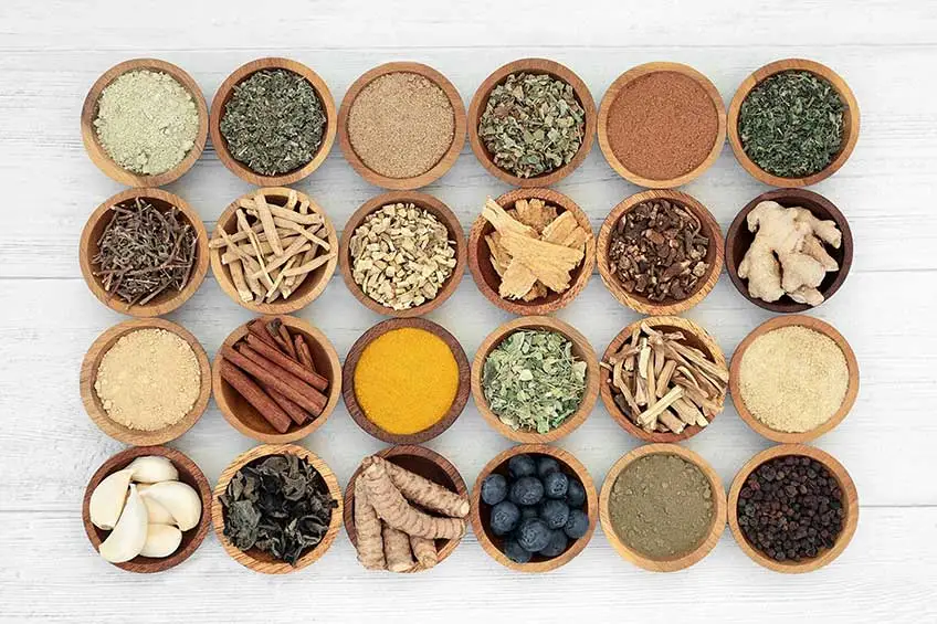 Bowles containing herbal medicines