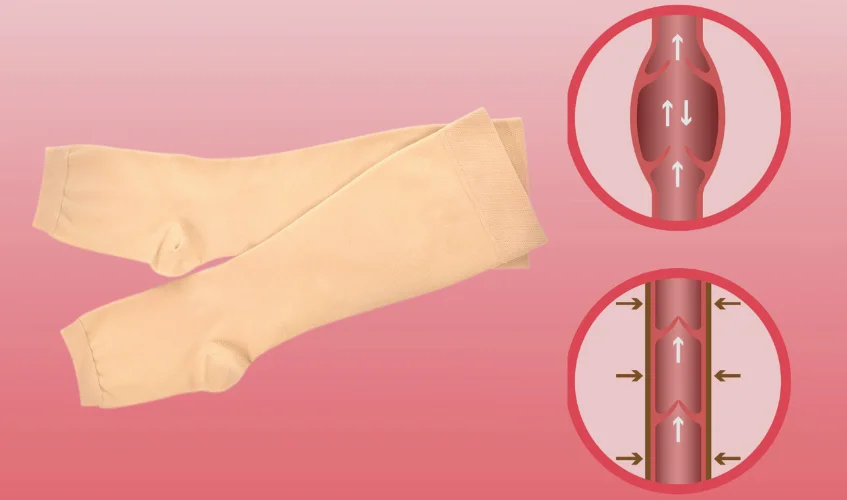 Compression stockings for blood pressure