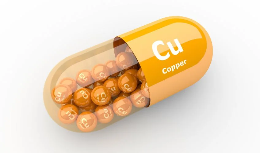 pills with copper Cu element dietary supplements