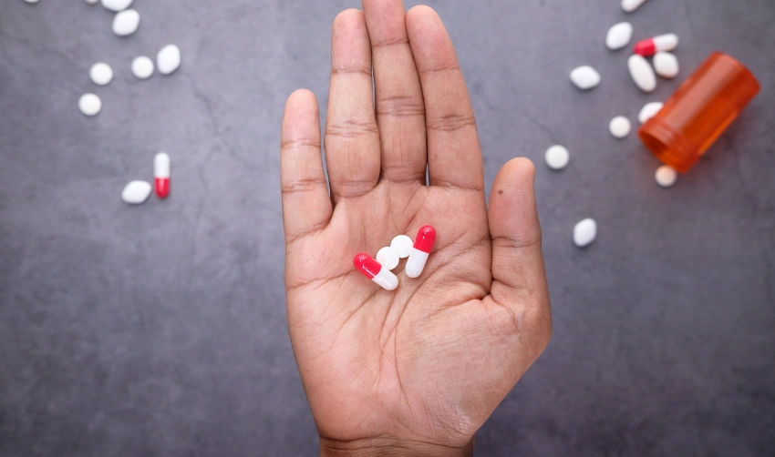 Personal medications in hand