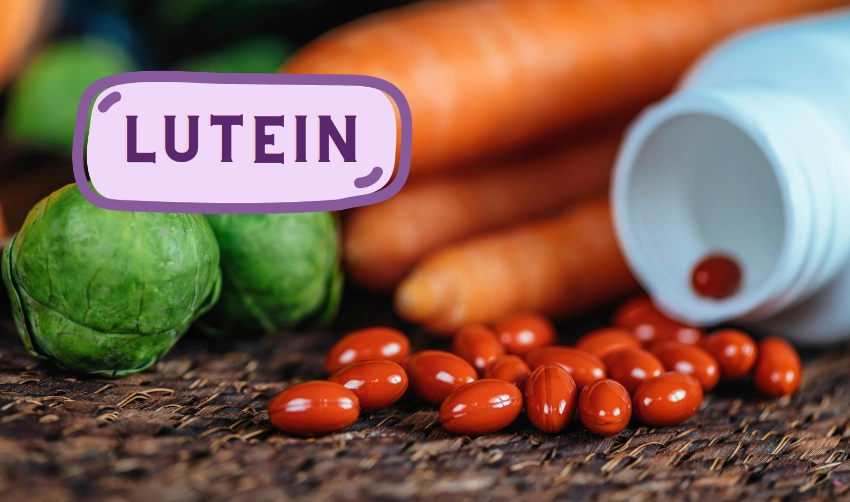 Lutein supplement and vegetables